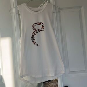 Zyia Active White Kettle Moon Animal Print Tank Size Medium